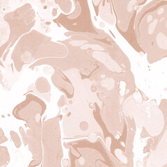 Creamy marble ink texture on watercolor paper background. Marble stone image. Bath bomb effect. Psychedelic biomorphic art.