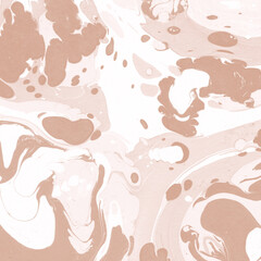 Creamy marble ink texture on watercolor paper background. Marble stone image. Bath bomb effect. Psychedelic biomorphic art.