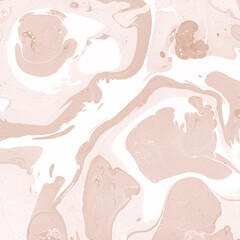 Creamy marble ink texture on watercolor paper background. Marble stone image. Bath bomb effect. Psychedelic biomorphic art.