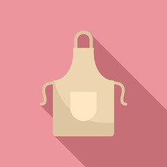 Kitchen apron icon. Flat illustration of kitchen apron vector icon for web design