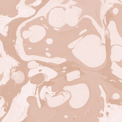 Creamy marble ink texture on watercolor paper background. Marble stone image. Bath bomb effect. Psychedelic biomorphic art.