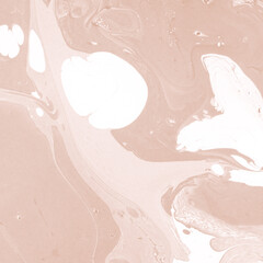 Creamy marble ink texture on watercolor paper background. Marble stone image. Bath bomb effect. Psychedelic biomorphic art.