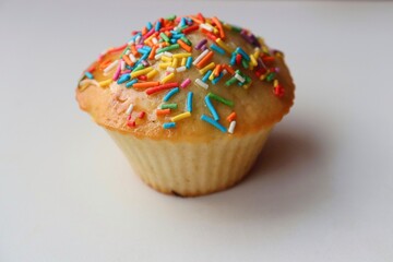 Festive birthday cupcake