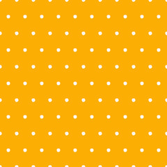 Seamless vector pattern dots are repeated on a yellow background.