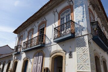 facade of the old building country
