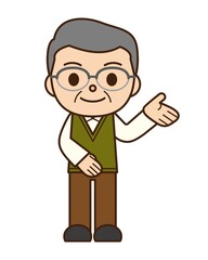 シニア 男性 案内