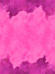 Obraz premium Pink watercolor paper background with border abstract pattern background, graphic design