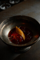 negroni/boulevardier with ice