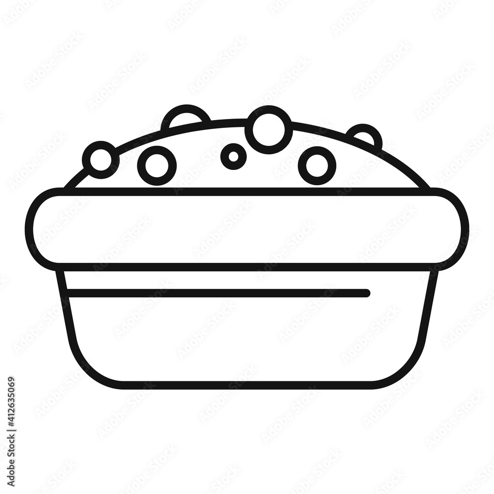 Poster apple cake icon. outline apple cake vector icon for web design isolated on white background