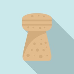 Cork icon. Flat illustration of cork vector icon for web design