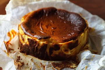 バスク地方のチーズケーキ