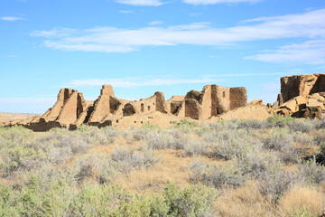 Chaco Culture National Historical Park in New Mexico, USA, Indian ruins