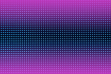 Digital screen background. Color screen monitor or TV with glitch pixels and LEDs close up