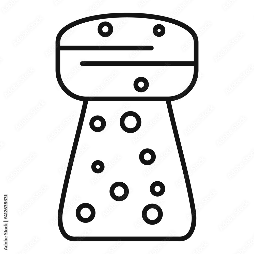 Poster cork icon. outline cork vector icon for web design isolated on white background