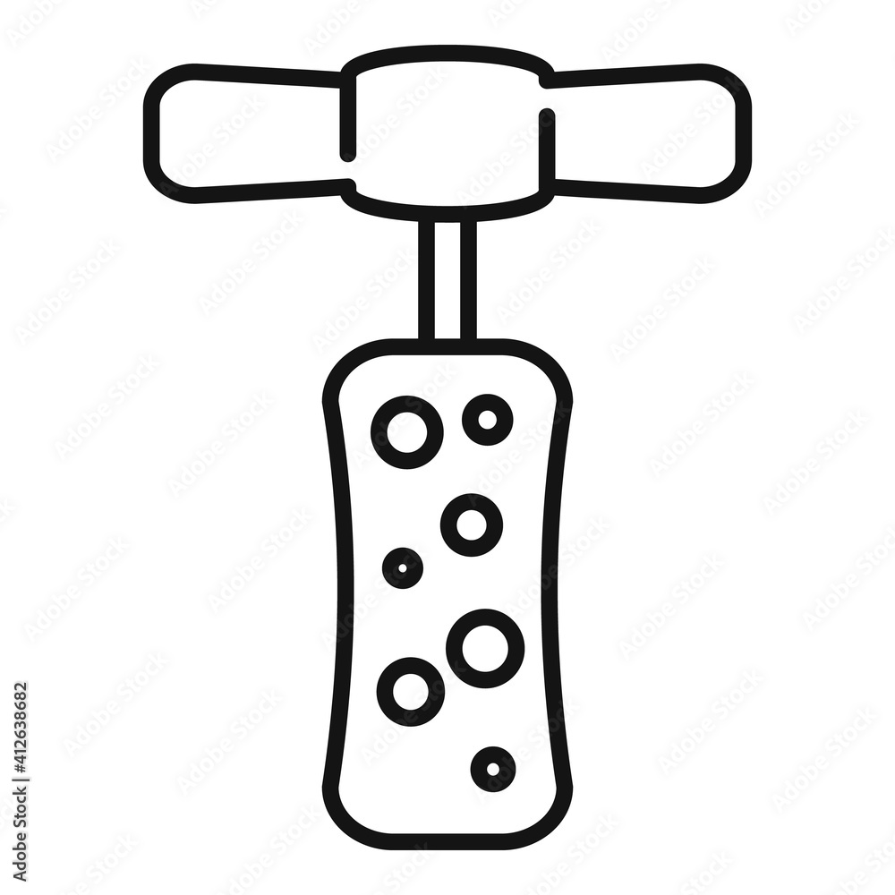 Aufkleber corkscrew icon. outline corkscrew vector icon for web design isolated on white background