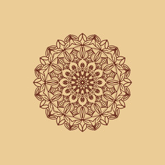 ornamental round lace pattern