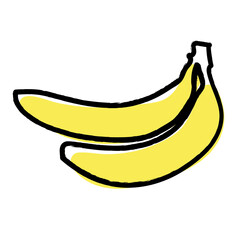Yellow banana food sweet fruit fun nice