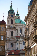 Fototapeta na wymiar St Nicholas Saint Mikulase Prague Stock Photo Stock Images Stock Pictures