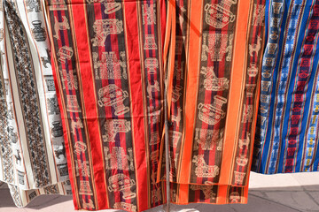 Tissus indiens au P&eacute;rou