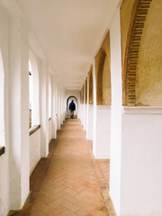 corridor with arches