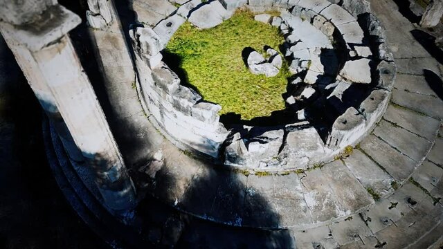 The tholos of the sanctuary of Athena Pronaia at Delphi in Greece