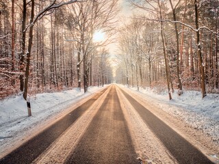 road in winter