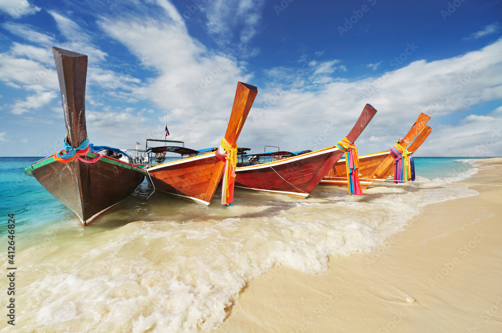 Wall mural tropical beach, andaman sea, thailand