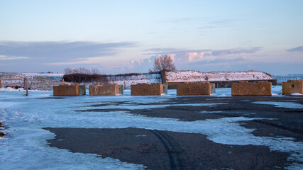 landscape in the village