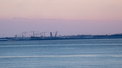 sunrise over the river