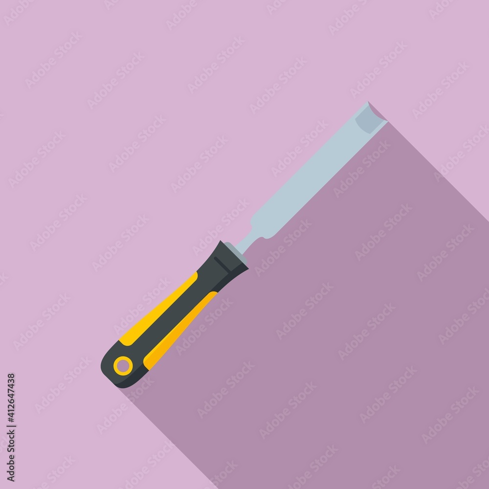 Aufkleber chisel equipment icon. flat illustration of chisel equipment vector icon for web design
