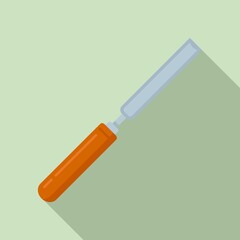 Chisel masonry icon. Flat illustration of chisel masonry vector icon for web design
