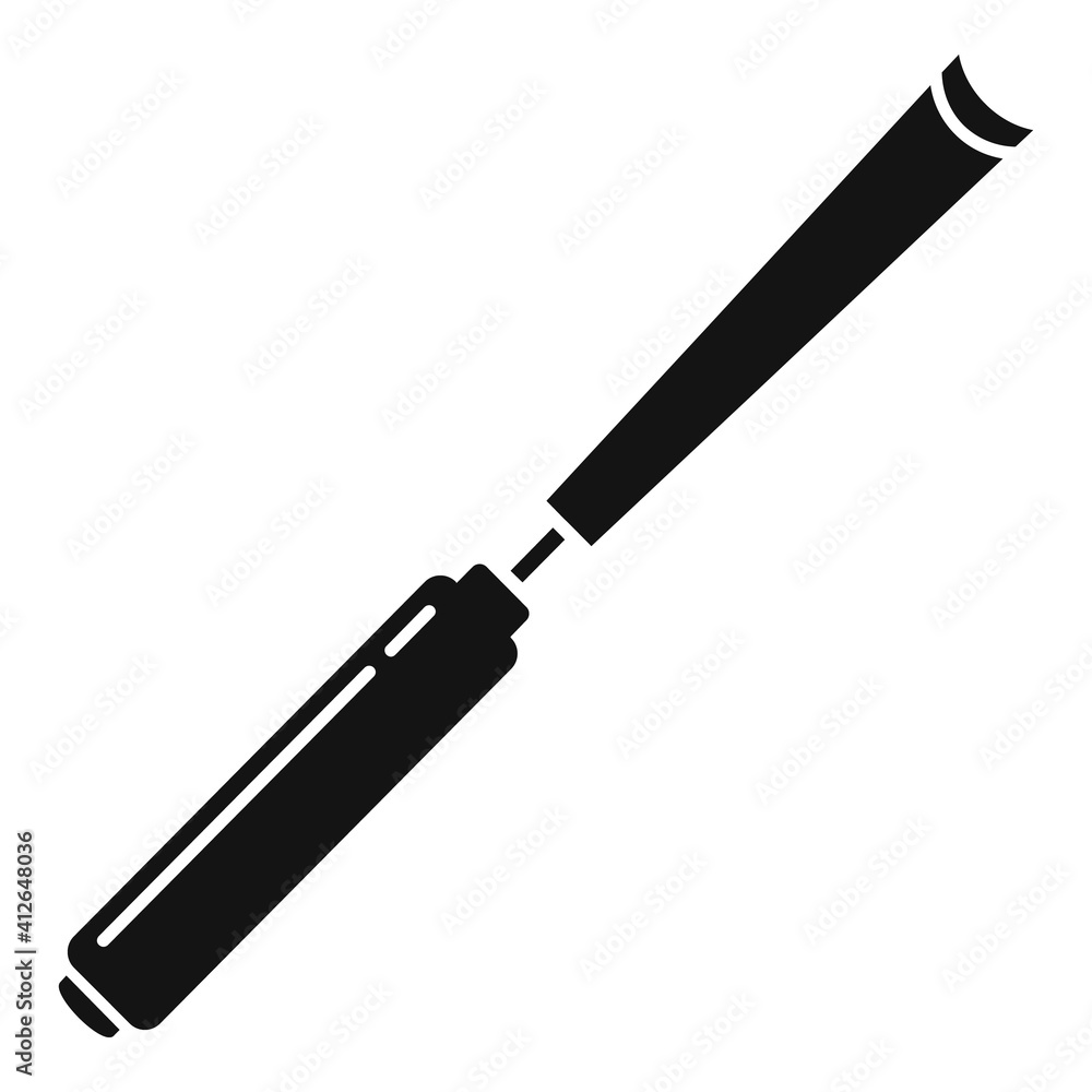 Poster chisel icon. simple illustration of chisel vector icon for web design isolated on white background