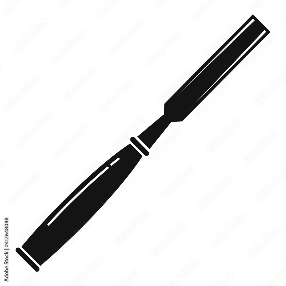 Poster chisel building icon. simple illustration of chisel building vector icon for web design isolated on 