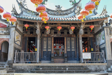 Fototapeta na wymiar Mazu Tienho temple in Penghu Island, Taiwan. The temple claims to be the oldest in Taiwan, possibly dating to the early Ming in the 15th century.