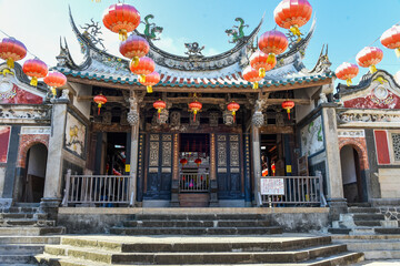 Temple scene of Tianhou Temple in Penghu, Taiwan
