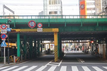 Tokyo Metro JR Yamanote Line Subway Bridge Japan Stock Photo Stock Images Stock Pictures