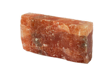 Red pink broun orange himalayan salt block