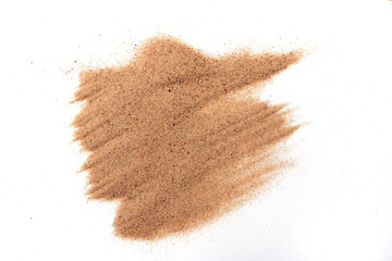sand on the white background