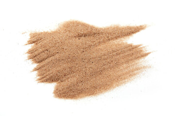 sand on the white background