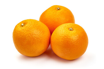 Fresh orange, isolated on white background