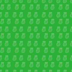 Doodle Pineapple seamless pattern. hand drawn  of a Pineapple background. Tropical fruit Vector illustration