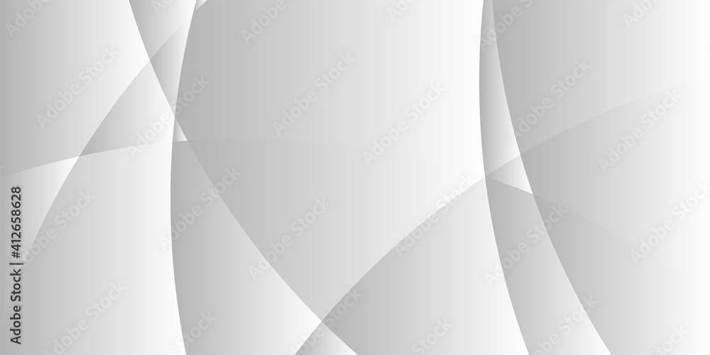 Poster geometry shine white and layer element light silver grey abstract modern design background