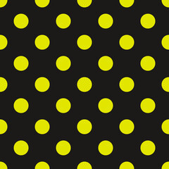 Dots pattern. Yellow dots. Large size peas pattern.