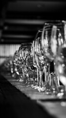 Glasses black and white photos