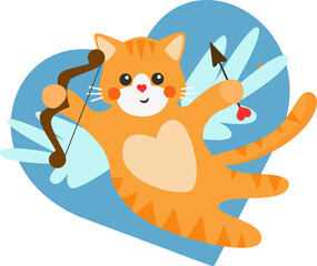 Lovely cat Valentine card