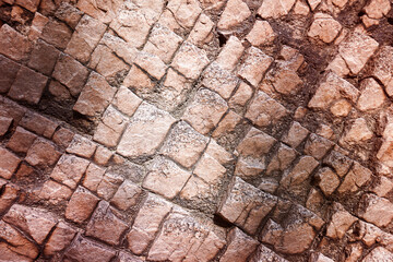 Naklejka premium Stacked stone background 