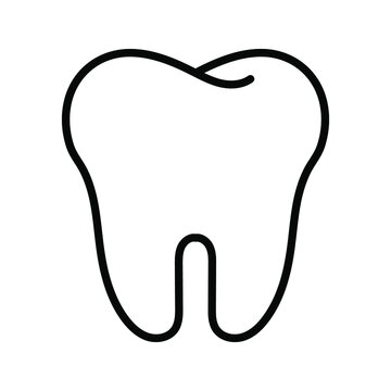 recommend clip art: Collection of tooth icon in flat design. Color editable on white background