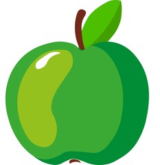 Green Apple Cartoon