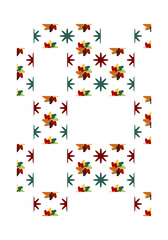 Patr&oacute;n de estrellas y h&eacute;lices o remolinos 