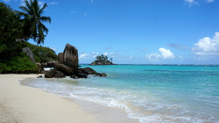the Anse Royale on Mahe Island, Seychelles, October